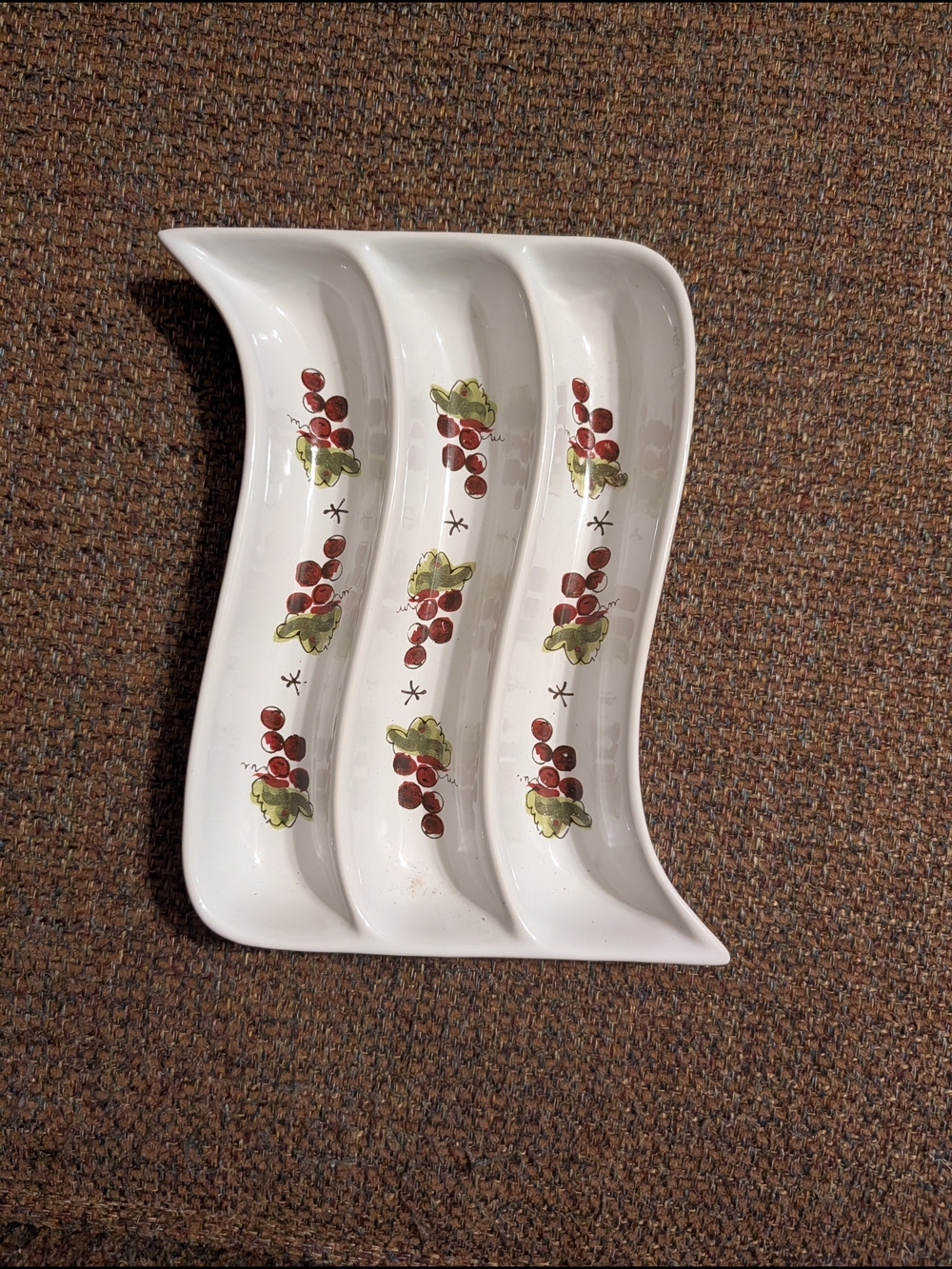California Pantry By Julia Junkin Olive/Relish/Condiment Dish Made In 2003